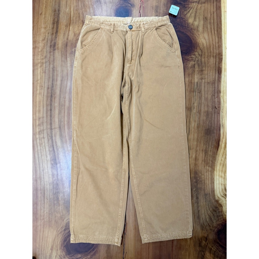 NEW Free People Cya Later Womens Chino Pants 14 Cotton Casual Bohemian Pleat ZZ7